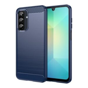 Sidande Capa para Galaxy A26, para Samsung A 26 5G SM-A266U, capa ultrafina para celular com absorção de choque de fibra de carbono TPU borracha protetora para Samsung Galaxy A26 5G azul marinho