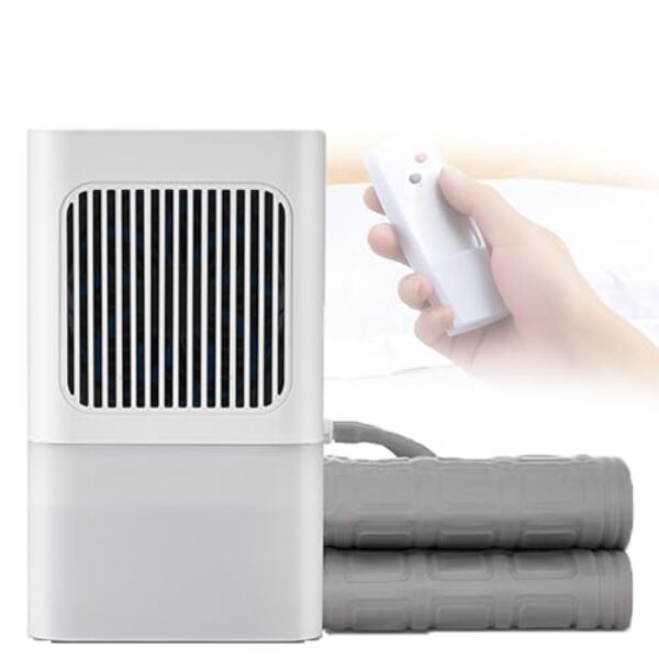 Sistema De Resfriamento De Cama,Refrigerador De ColchãO Com ColchãO Refrigerado Remoto,160 Cm De Comprimento X 140 Cm De Largura,Com Porta De Carregamento Tipo C E Controle Remoto