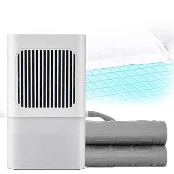 Sistema De Resfriamento De Cama,Refrigerador De ColchãO Com ColchãO Refrigerado Remoto,160 Cm De Comprimento X 140 Cm De Largura,Com Porta De Carregamento Tipo C E Controle Remoto