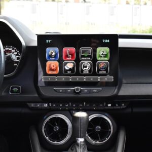 Sistema duplo de rádio veicular Android 13 de 11,5 polegadas para Chevrolet Chevy Camaro 2016 2017 2018 2019 reprodutor de vídeo multimídia estéreo automotivo navegação GPS Carplay WiFi 4G (para tela