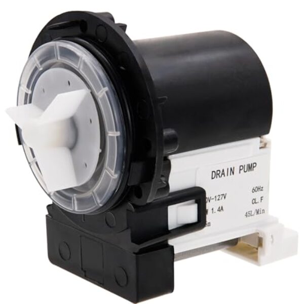 Siwdoy WM2010CW Bomba de drenagem compatível com máquinas de lavar roupa LG WM1388HW WM1812CW WM1814CW WM1377HW WM0532HW WM2032HW WM2075CW WM1815CS WM0742HGA