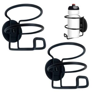 Skywin Suporte magnético para copos resistente, pacote com 2 suportes magnéticos para trator, cortador de grama, caminhão, ônibus escolar, geladeira, passadeira (preto)