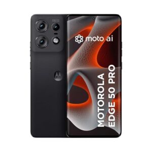 Smartphone Motorola Edge 50 Pro 5G - 256GB 24GB (12GB RAM+12GB Ram Boost) 50MP Ultra-Pixel AI Camera IP68 NFC - Preto (Recondicionado)