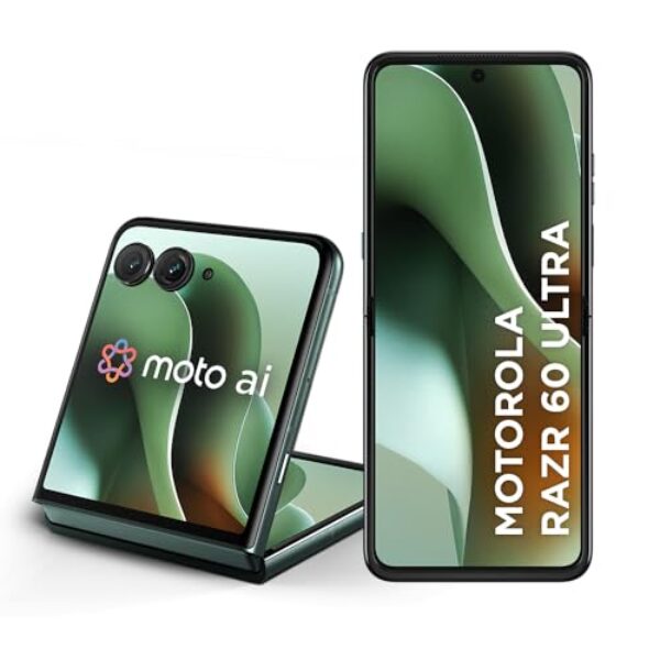 Smartphone Motorola Razr 60 Ultra - 1TB 32GB (16GB RAM+16GB Ram Boost) Snapdragon 8 Elite Tela dobrável 7" e externa 4” Moto AI 50MP camera - Verde