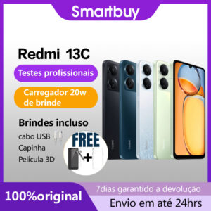 Smartphone Xiaomi Redmi 13C 128gb 256GB 4gb 12x Sem Juros Global Original Lacrado Celular