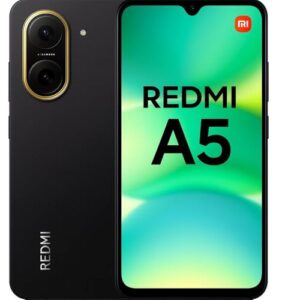 Smartphone Xiaomi Redmi A5 64GB 3GB RAM + 3GB de Ram extendida Dual SIM Tela 6.88" - Preto Midnight Black Câmera 32MP com IA