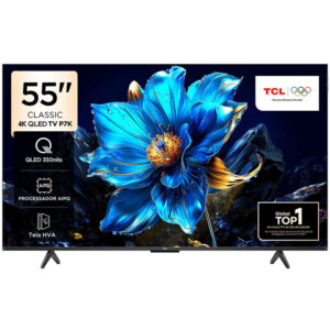 Smart TV 55” TCL 55P7K 4K QLED 60Hz HDR10+ Dolby Atmos Dolby Vision Sistema Operacional Google TV
