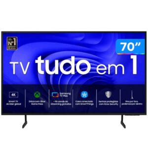 Smart TV 70 4K Samsung Ultra HD 85DU8000 com processador Crystal 4K
