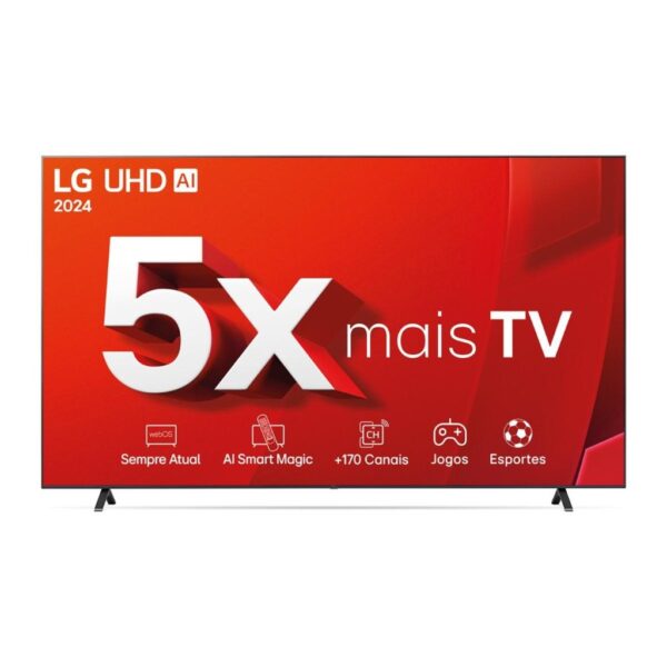 Smart Tv 86" 4K UHD LG Cinema Comando de voz - 86ut8050psa