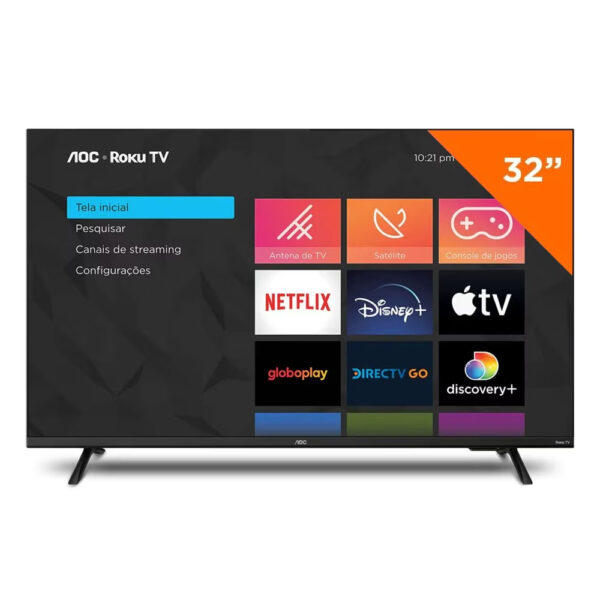 Smart TV AOC 32 polegadas HD LED, HDMI, USB, 32S5135/78G