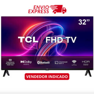 Smart TV LED 32" Full HD TCL S5400AF com Android TV TCL, Wi-Fi, Bluetooth, Controle Remoto