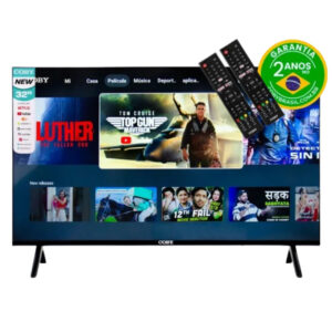 Smart Tv Led Coby Hdmi Usb Android 32'' + App De Canais Abertos CY3359-32FL