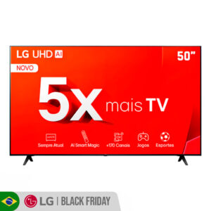 Smart TV LG 50 UHD AI 4K LED 50UA8550PSA Google Cast Alexa AI Smart Magic WebOS 2025