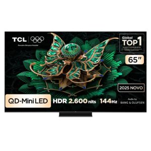 Smart TV TCL 65 Polegadas QLED Mini LED 4K C7K WiFi Bluetooth Google TV 4 HDMI 144Hz HDR10+ 65C7K