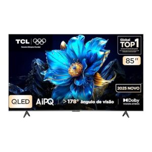 Smart TV TCL 85 Polegadas QLED 4K P7K WiFi Bluetooth Google TV HDR10+ Dolby Atmos Dolby Vision 85P7K