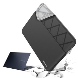 Smatree Capa para laptop para ASUS Zenbook S 13 polegadas OLED UX5304 de 13 polegadas, capa com bolso, zíper YKK, design patenteado à prova de choque (E404)