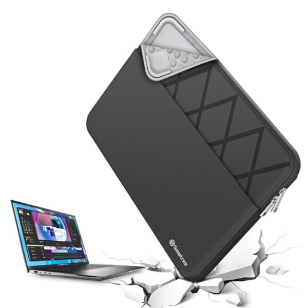 Smatree Capa para laptop para DELLXPS 15 de 15,6 polegadas, capa protetora para laptop com bolso para acessórios, zíper YKK, design patenteado à prova de choque (E631)