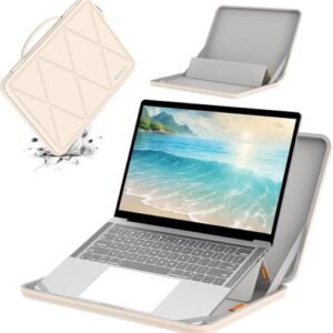 Smatree MS61 Capa protetora rígida de EVA com suporte compatível com bolsa para notebook ASUS Vivobook S 14 Flip TP3402ZA/TN3402 de 14 polegadas, branca