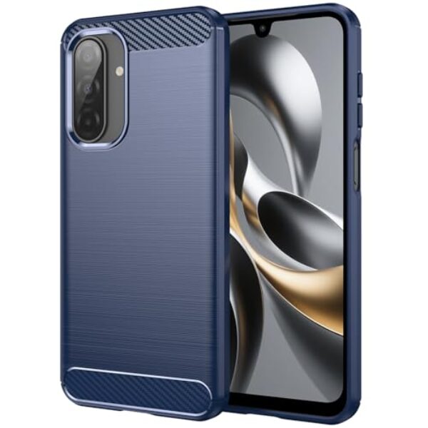 Smileray Capa para Galaxy A17: Capa protetora de TPU flexível com absorção de choque unissex para Samsung Galaxy A17 (azul)