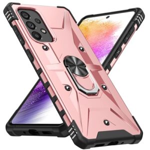 SORAKA Capa para Samsung Galaxy A33 5G com suporte para anel,PC rígido e TPU macio,proteção dupla 2 em 1,compatível com suportes magnéticos para carros