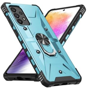 SORAKA Capa para Samsung Galaxy A52/A52s 5G com suporte para anel,PC rígido e TPU macio,proteção dupla 2 em 1,compatível com suportes magnéticos para carros