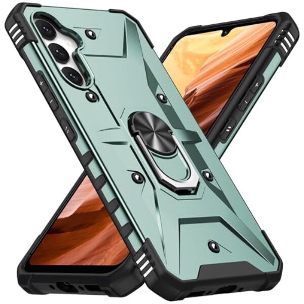 SORAKA Capa para Samsung Galaxy A54 5G com suporte para anel,PC rígido e TPU macio,proteção dupla 2 em 1,compatível com suportes magnéticos para carros