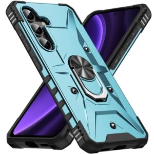 SORAKA Capa para Samsung Galaxy A55 5G com suporte para anel,PC rígido e TPU macio,proteção dupla 2 em 1,compatível com suportes magnéticos para carros