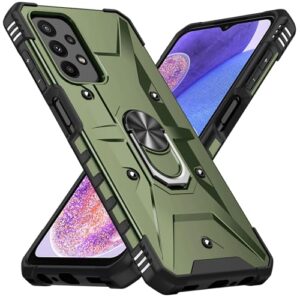 SORAKA Capa para Samsung Galaxy M13 4G com suporte para anel,PC rígido e TPU macio,proteção dupla 2 em 1,compatível com suportes magnéticos para carros