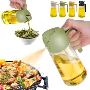 Spray Borrifador Dosador 2 Em 1 P/Azeite Vinagre Óleo 500ml Bege