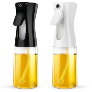 Spray Borrifador Pulverizador de Vidro 200ml para Óleo, Azeite, Vinagre e Temperos, Reutilizável, Design Elegante para Cozinha Gourmet e Churrasco Multifuncional para Air Fryer, Salada, Uso Doméstico