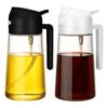 Spray e Dosador de Azeite 2 em 1 – Pulverizador Borrifador Galheteiro 500ml de Vidro para Óleo, Vinagre e Molhos | Ideal para Saladas, Churrasco, Air Fryer e Frituras – Culinária Saudável Prático