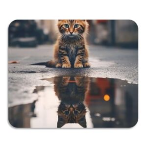 Street Kitten Tapete de secagem de pratos cinza antiderrapante, tapete de secagem para balcão de cozinha, 50 cm x 40 cm