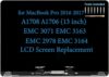Substituição de tela LCD para MacBook Pro A1708 A1706 final de 2016 meados de 2017 EMC 3071 EMC 3163 EMC 3164 Retina Full LED Display conjunto de capa de dobradiça 661-05095 661-05096 (prata)