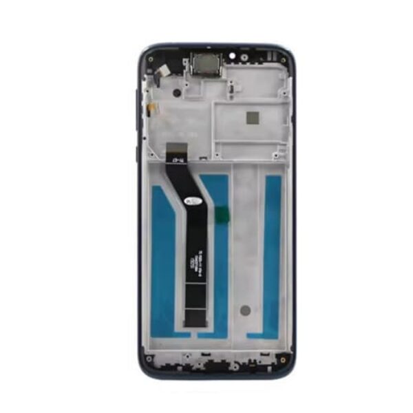 Substituição para Motorola Moto G7 Power LCD Display Touch Digiziter Assembly para Moto G7 Power XT1955, XT1955-4 (com moldura)