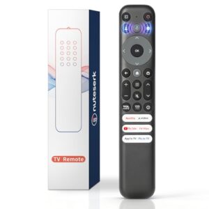 Substituição remota de voz compatível com TCL Google TV Remote, para QM8 QM7 Q7 Q6 Q5 S5 S4 S3 Series 4K UHD HDR LED QLED QD-Mini LED Full-HD Smart TVs (não aplicável a TVs Roku)