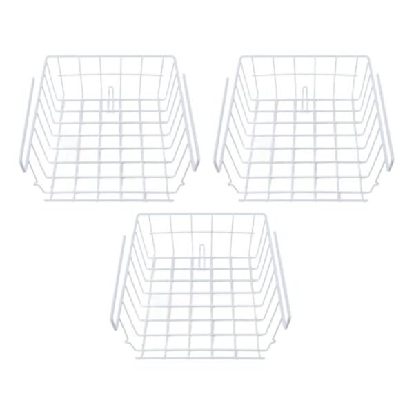 SUNGOOYUE Cesta de Armazenamento de 3 Peças Sob a Prateleira, Suspensão Durável Sob a Cesta da Prateleira para Uso Doméstico
