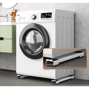 Suporte De Base Com Rodinha Para Geladeira Fogão E Máquina De Lavar Lousa Base Carrinho até 500kg Ajustável