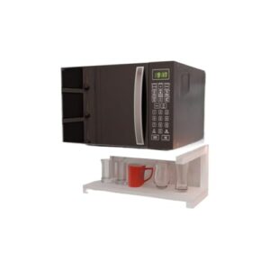 Suporte De Parede Para Forno Micro-Ondas InstalaçãO Simples(Branco)