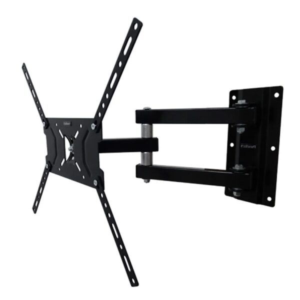 Suporte de TV Universal Articulado Extensivo Até 45Kg 10 a 56 Polegadas 4 Movimentos Primetech Para Tvs de Plasma, LCD, LED, OLED, SMART TV, 4K, 3D, UHD, CRYSTAL, QLED E NEOQ LED COMPÁTIVEL COM TODAS AS MARCAS, ACOMPANHA PARAFUSOS