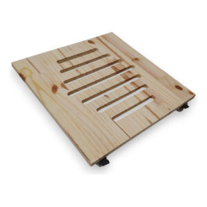 Suporte Frigobar 53 Cm Madeira Rodas Silicone Gel Com Travas