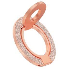 Suporte magnético de anel de telefone de dois lados, alça MagSafe, suporte magnético para telefone e suporte para iPhone 17 Pro Max, Android, suporte de carro, capa, visualização sem mãos