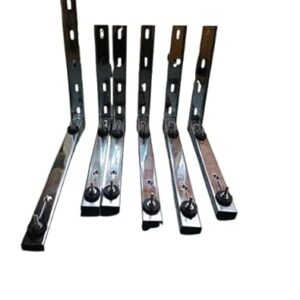 Suporte Para Ar Condicionado Split, Em Aço Inox 304, para Máquinas de 7 a 12.000 btus, Até 30 kg/par. Carga de ruptura 180 kg o par.