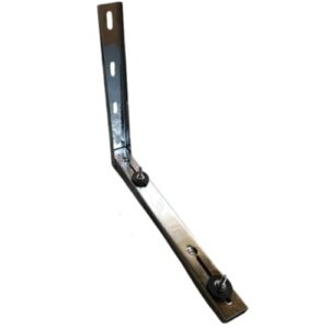 Suporte para Ar Condicionado Split Inox 450 mm até 18000 BTUs peso Maximo de 32 kg, Instalação Estável, com parafusos, arruelas e calços de borracha em inox, 1 Par. Peso Para Dobra ou Ruptura 192 Kg.