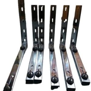 Suporte para Ar Condicionado Split Inox 500 mm Até 18000 Btus, do Tipo Quadrada ou Barril, com Peso Máximo de 32 kg, 1 Par. Peso Para Dobra ou Ruptura 190 Kg