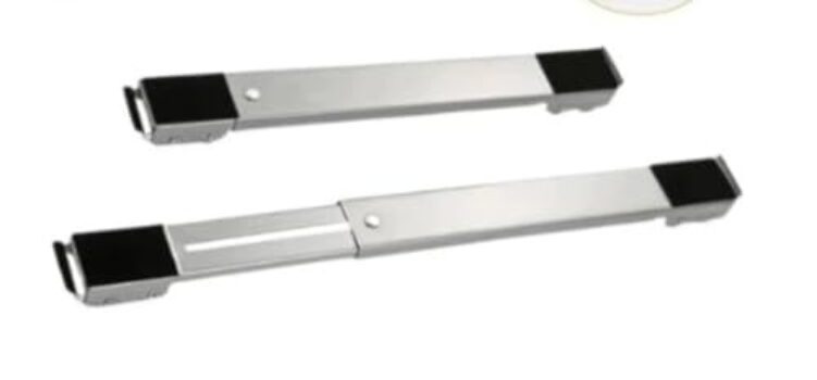 Suporte Para Geladeira Maquina De Lavar E Fogao Com Rodinhas Inox Ajustavel Capacidade 200kg(Suporte pequena 200kg)