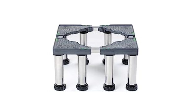 Suportes para aquecedor de água, suporte compacto de geladeira com 8 pés ajustáveis resistentes de altura de 15 cm, suporte universal multifuncional para máquina de lavar roupas, geladeira e móveis