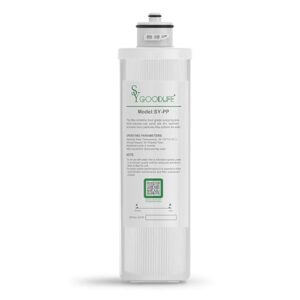 SYGOODLIFE Cartucho de substituição de filtro de água sob a pia SY-PP para sistema de filtro de água de 3 estágios SY-M3-CF