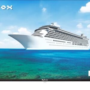 SYLVOX TV marítima CC 12V/AC de 101 cm - design anticorrosão, Google TV integrada, proteção contra surtos de 9-32 V, leitor de DVD incluído, ideal para barcos e trailers