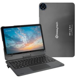 Tablet E19 4G, Tela 11" IPS Full HD 256GB, 12GB RAM (6GB + 6GB Boost), Octa-Core Cortex-A75, Bateria 8000 mAh, Câmera Traseira 20MP, Android 14 com Capa e Teclado Inteligente - Cinza