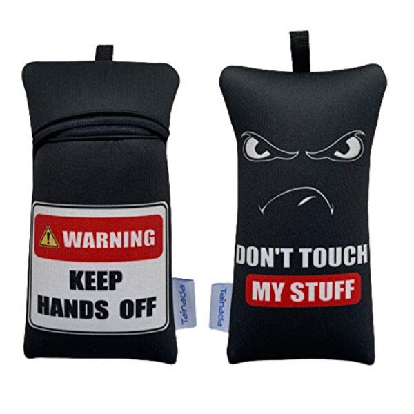 Tainada Bolsa de transporte de neoprene à prova de choque para smartphone com cordão de pescoço e mosquetão para iPhone 15/14/13 Pro; 15/14; Samsung S24, S23, A54, Z Fold5; Google Pixel 8/7 (mantenha